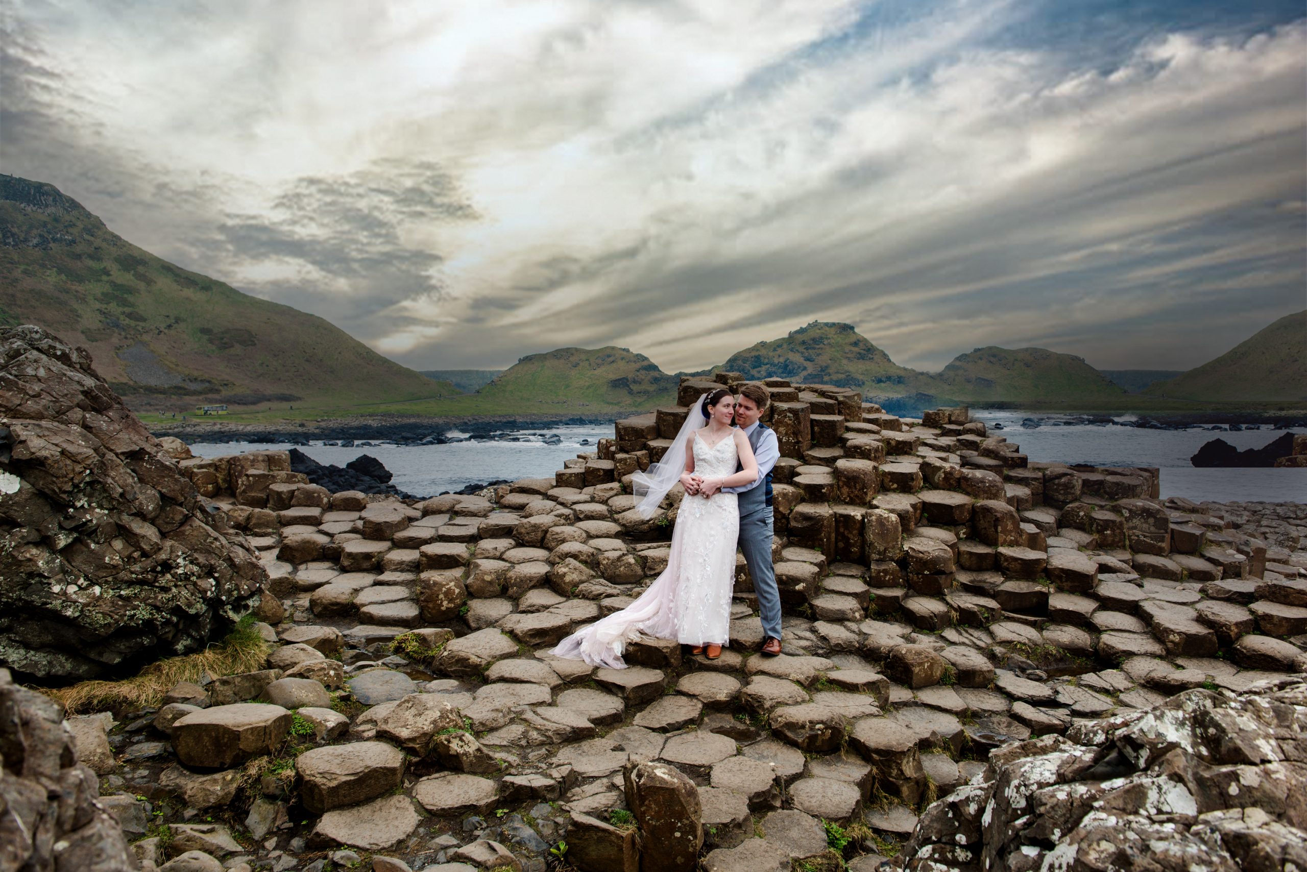 Danielle and Michael Dunluce Castle